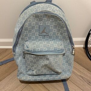 Jordan Light Blue Monogram Denim Backpack